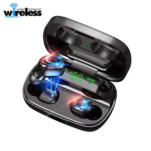 TWS S11 A Bluetooth Trådlös hörlurar D stereo öronproppar mini sportmusik hörlurar spelheadset med mobil kraft