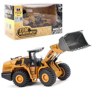 HN Diecast Alloy Tractor Shovel Model Toy, Wheel Loader, Dump Truck, Road Roller, 1:60 Ornament, Xmas Kid Boy Gift, Collecting 7812, 2-1