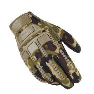 Homens Difícil Knuckle Ao Ar Livre Dedo Completo Luvas de Esportes de Equitação Caça Camo Anti-scratch Luvas Táticas de Proteção