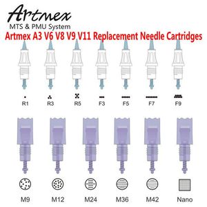 Artmex V9 V8 V6 V11 A3 MTS PMU replacement Needle Cartridge for Permanent Makeup tattoo machine derma pen