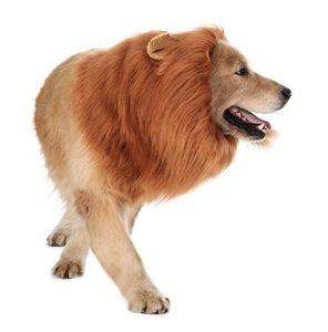 Festiwal Pet Costume Cat Dog Halloween Ubrania Fancy Cute Dress Up Lion Grzywa Peruka na duże psy Party Cosplay Pet Supplies