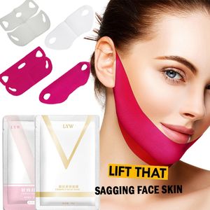 Instanting firming face elevador máscara 4d linha dupla v linha facial máscaras de tensão emagrecimento eliminar o edema levantamento firma fina masseter