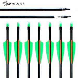 12pcs / lot 31.5inch / 30inch / 29inch / 28inch Olimpik compund Uzun Bow Hedef Uygulama için 3