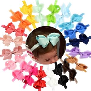 Baby Girls Headbands Grosgrain Ribbon 4.5" Hair Bows Headband Big Bow Hair Bands For Toddler Pack Of 20