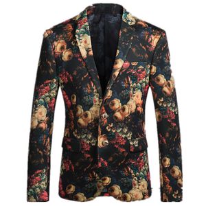 2019 Nowa męska Moda Boutique Drukowane Dorywczo Business Suit Kurtka / Mężczyzna Suknia ślubna Blazer / Męski garnitur płaszcze