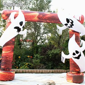 Halloween Decor dmuchane Drzwi Ducha 5m Wysokość Blow Up Devil Arch Dla Night Club Outdoor Gate Decoration