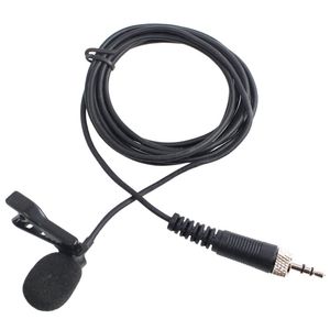 Professional Lavalier Lapel Tie Clip Cardioid Condenser Microphone For EW100 series Wireless BodyPack Transmitter 3.5mm Lockable