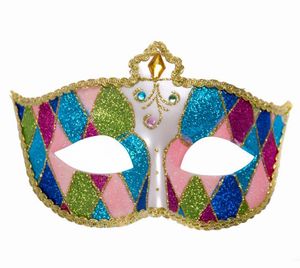 Maschera da mascherata da uomo da donna Splendida maschera veneziana da ballo di Mardi Gras Maschere di fantasia Costume da festa Eyemask Fancy Dress Costumi di Natale oggetti di scena