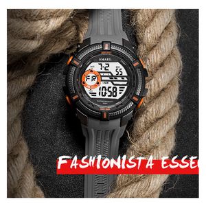 2020 Smael Marca Esporte Relógios Militar Smael Cool Assista Homens Big Dial S Choque Relojes Hombre Casual LED Relógio1616 Digital