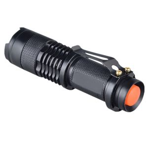 Vattentät LED-ficklampa 3 lägen Zoomable Torch Penlight