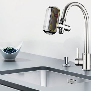 220V 3000W Tankless Electric Water Heater Faucet LCD-skärm 3S Instant Heating Tap