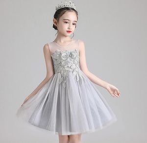 子供服の女性2020夏の新しい子供のドレス巨乳の純糸ふわふわスカートWY652