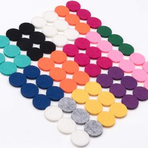 120pcs 22cm Pannelli in feltro adatti per il braccialetto del braccialetto della collana del diffusore dell'olio essenziale da 30 mm, ricarica variopinta del diffusore