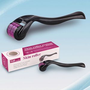 540 Microneedle Roller Skin Roller System Dermaroller Dermatologia Micro Agulhas Ferramentas de cuidados com a pele com caixa de varejo mm mm mm