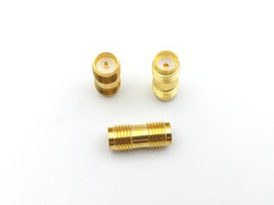 100pcs gold SMA female to RP SMA female jack RF connector adapter coupler