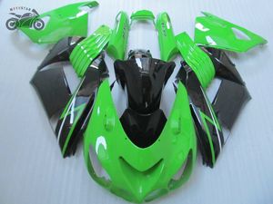 Hochwertiges chinesisches Verkleidungsset für Kawasaki Ninja ZX-14 2006 2007 2008 ZX14R 06 07 08 ZX 14R 06-08. Grünes Spritzguss-Verkleidungsset