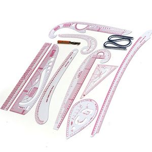 Tape Measures set DIY Clothing Sample Grading Sewing Tailor Rulers Curve Cutting Multifunctional Plastic Patchwork Rulers