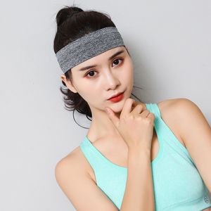 Yoga-Silikon-atmungsaktives Kopfband, einfarbig, absorbiert Schweiß, Fitnessstudio, Sport, Haarbänder, Schweißband, Haarband, Schwarz, Blau