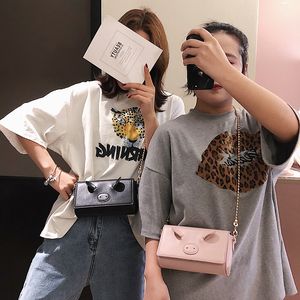 Piccola borsa carina 2019 nuova rete femminile coreana Red Shoulder Messenger bag piccola confezione quadrata catena di fidanzate cinghiale