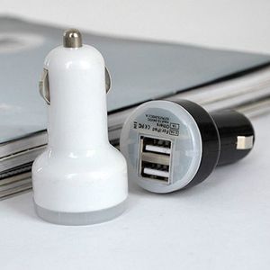 100 teile/los Bunte Dual USB Auto Ladegerät 5V 2,1 A 1A 2 Port Mini Auto Ladegeräte Adapter Zigarre Buchse für Handy