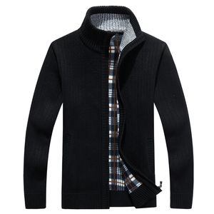 Fashion-New Cardigan Mens Cardigans Knitwear Zipper Sweaters Warm Fleece Hoodie sweatshirt Casual Hoodies For Autumn Winter