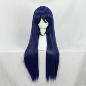 Aşk Canlı Cosplay Sonoda Umi 31.5 uzun Koyu Mavi düz saç Kostüm peruk