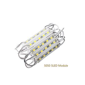 100pcs / lot DC12V 5050 5 Modulo LED Illuminazione DC12V Moduli LED impermeabili DC12V 20pcs per corda bianca bianca bianca