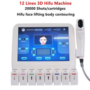 Spedizione gratuita SMAS focalizzato ad ultrasuoni Hifu Face Lifting corpo che dimagrisce Desktop 3D Hifu macchina per stringere la pelle