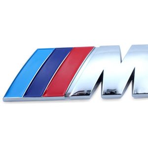 Adesivos de carro Emblema Emblema para M/M3/M5 Emblema Power Sport Hood Boot Adesivo 3D traseiro