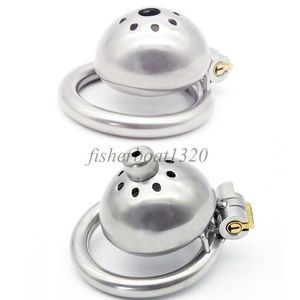 Chastity Devices Stainless Steel Male Chastity Device Belt Super Small Short Cage Ring Lock Metal A78