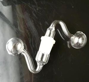 Nuovi accessori trasparenti da 14 mm da 18 mm per bubble in vetro, bong di vetro all'ingrosso, tubi dell'acqua in vetro del bruciatore ad olio, accesso a tubi di fumo