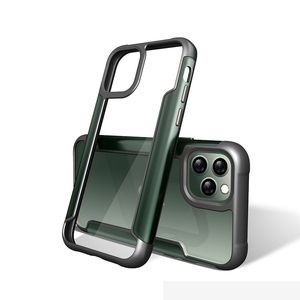 Shockside Phone Case Soft TPU Bumper Clear Hard PC Back Cover för iPhone SE Samsung Not A20 A30 A50