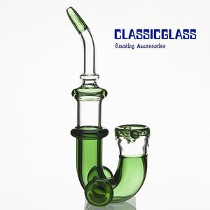 DHL Glas Wasserpfeife 7,5 Zoll farbige Bong Shisha mit Schüssel J Style Bongs Dab Rigs Oil Rig Beaker Nail