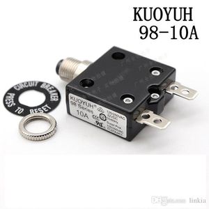 Disjuntores Taiwan KUOYUH Série 98-10A Protetor de Sobrecorrente Interruptor de Sobrecarga