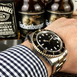 Luxo U1 relógio dos homens 126603 Movimento automático 43MM Sapphire Black Dial 316 relógio de ouro com Gentleman Assista Mens presente