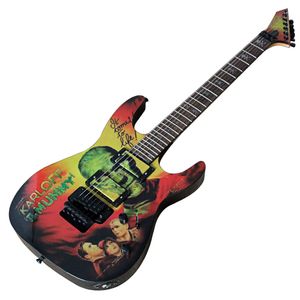 Karloff Mamma 24 Frets Mahogany Body Fast Bridge Elektrisk gitarr med Rosewood Fingerboard