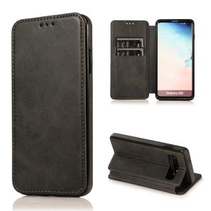For Huawei P30 Mate 20 Pro Lite Leather Stitching TPU Material Strong Magnetic Absorption Protective Phone Case