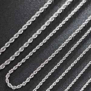 3mm 16/18/20/24/30inches Stainless Steel Gold Colors Rope Chain Mens Necklace Hip Hop Jewelry Star Style