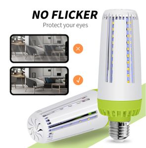 Family Essential No Flicker Energy Saving E14 110V LED-lampa High Power E27 Cornlamb 220V Bombilla Smart IC Home Light Bulb MS002