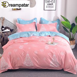 DreamPatar Fashion Christmas Snowflake Ativo Impressão Suave Casa Cama de Cama Única Colcha Dupla Grande Conforto Bedding Set BY170A