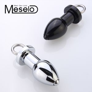 Silver Ring Tail Metal Anal Shower Enema Water Nozzle Plug Head Enema Anal Cleaning Anal Plug Sex Toys Stainless Steel Butt Plug Y191030