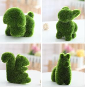 GrassLand grama artificial Bonito pequeno animal adorável urso de exibição Decoração Aliviar a fadiga do olho Falso grama artigos de decoração DT001