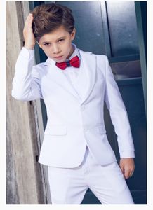 Menino desgaste formal dois botões Notch lapela garoto completo designer completo menino de menino de casamento garoto vestido custommade jacketpantievest a59