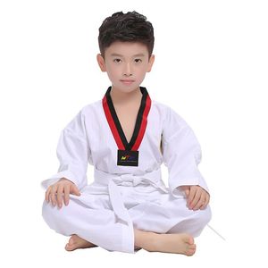 Taekwondo terno para o treinamento de preço de atacado de taekwondo de algodão por atacado para o miúdo e adulto personalizado Tae Kwon Do terno