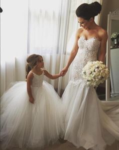 Abiti da ballo per bambini in tulle gonfio personalizzati nuovi adorabili abiti da ragazza in tulle bianco per la festa formale di prima comunione