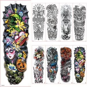 Large Arm Sleeve Tattoo Waterproof Temporary Tattoo Sticker Elf Shantou Butterfly Men Full Flower Tatoo Body Art Tattoo Girl