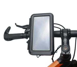 6,8 polegadas caixa de telefone à prova d 'água com suporte de bicicleta suporte de telefone móvel motocicleta com saco de gps de cobertura à prova de choque