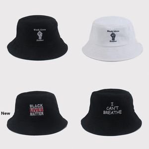 Ben Balıkçı Şapka Siyah Hayatlar Matter Kepçe Şapkalar Yaz Moda Nakış Güneş kremi Parti Şapkası Tedarik RRA3135 Caps NEFES CAN NOT