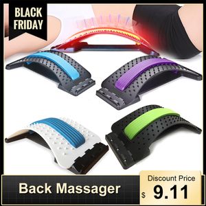Stretch Equipment Back Massager Magic Stretcher Fitness Lumbar Support Relaxation Mate Spinal Pain Relieve Chiropractor message LY191203