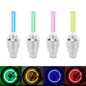 Cykelbil LED Ljus däck Ventil Cap Motorcykelcyklar Flash Lysande Mountain Bike Cycling Tire Wheel Lights LEDs Neon Lamp